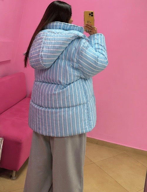 The Pinstripe Puffer