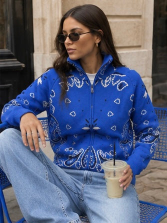Bandana Girl Zip-Up Jacket