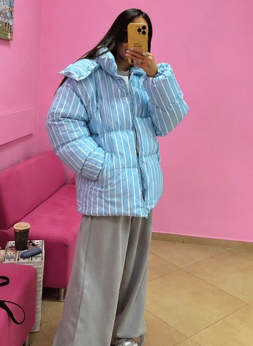 The Pinstripe Puffer