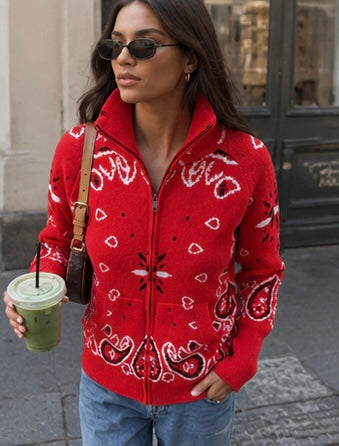 Bandana Girl Zip-Up Jacket