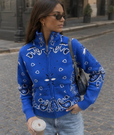 Bandana Girl Zip-Up Jacket